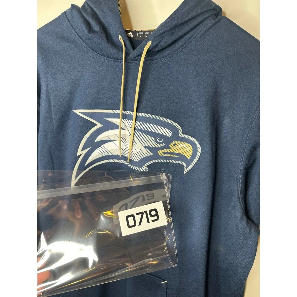 Adidas Georgia Southern Eagles NCAA Navy Blue Climawarm Hoodie Mens Large NEW